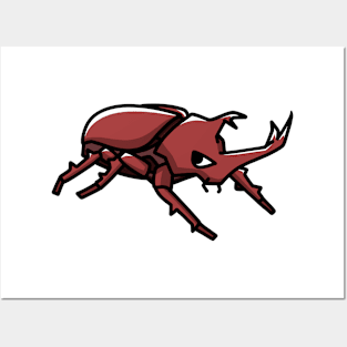 Rhino Beetle Design Posters and Art